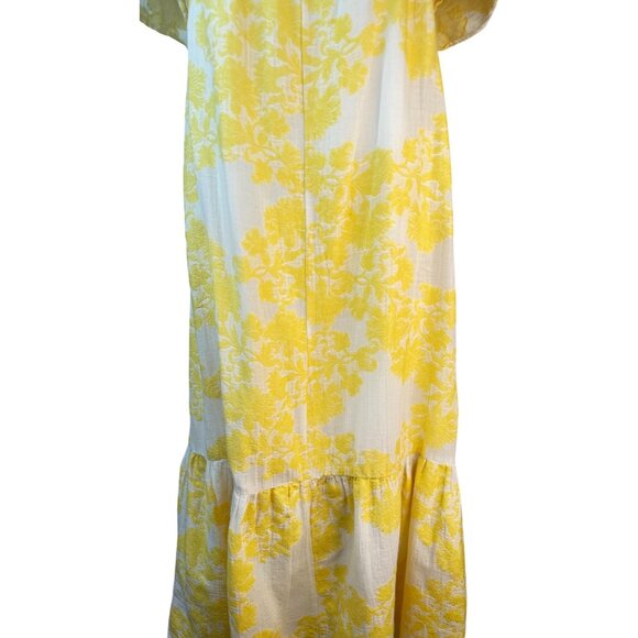 2/$30 ZARA XS-S Yellow & White Floral Cotton Dress - Picture 9 of 14